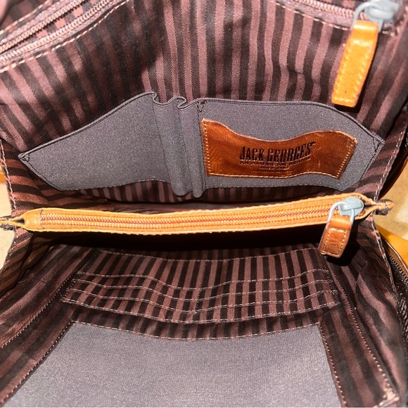 Jack Georges Unisex Leather Voyager Convertible Backpack main image 8